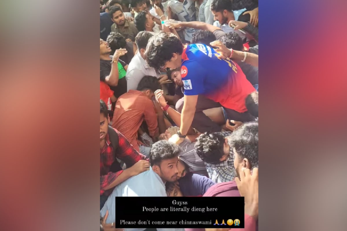 ‘People Are Dying, Don’t Come Near Chinnaswamy’: RCB Parade Stampede Caught On Camera