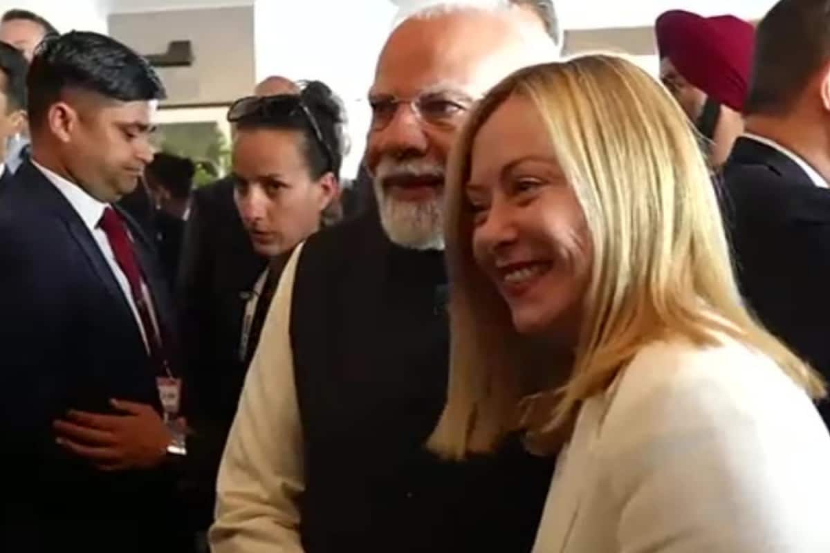 PM Modi And Italy’s Giorgia Meloni Share Candid Exchange At G7 Summit | Watch