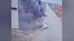 Video appears to show Ukraine drone attack in Russia