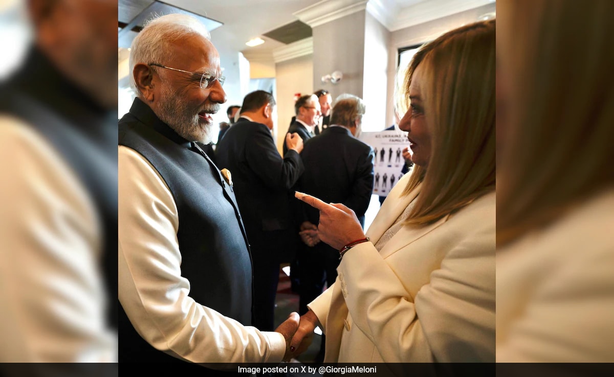 Italy’s Giorgia Meloni Posts Pic With PM Modi At G7 Summit