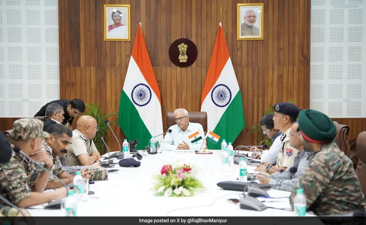 Manipur Governor Reviews Security Amid Protests, Meets MLAs’ Delegation