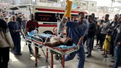 At least 27 Palestinians killed by Israeli fire near aid centre, Gaza authorities say