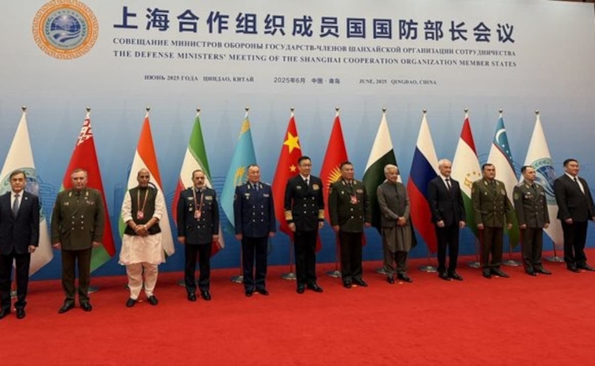 Rajnath Singh Arrives For SCO Defence Ministers’ Meet In Qingdao