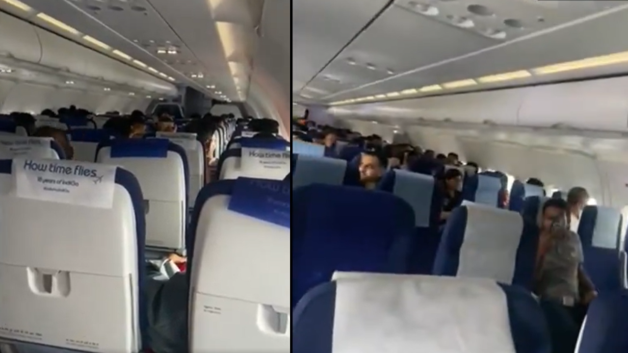 Dust storm chaos: IndiGo flight hit by major turbulence, pilot aborts Delhi landing – Video