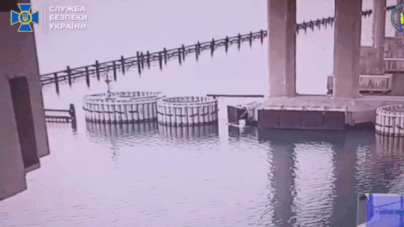 Watch: Ukraine uses 1,100 kg of underwater explosives to hit Russia’s key bridge