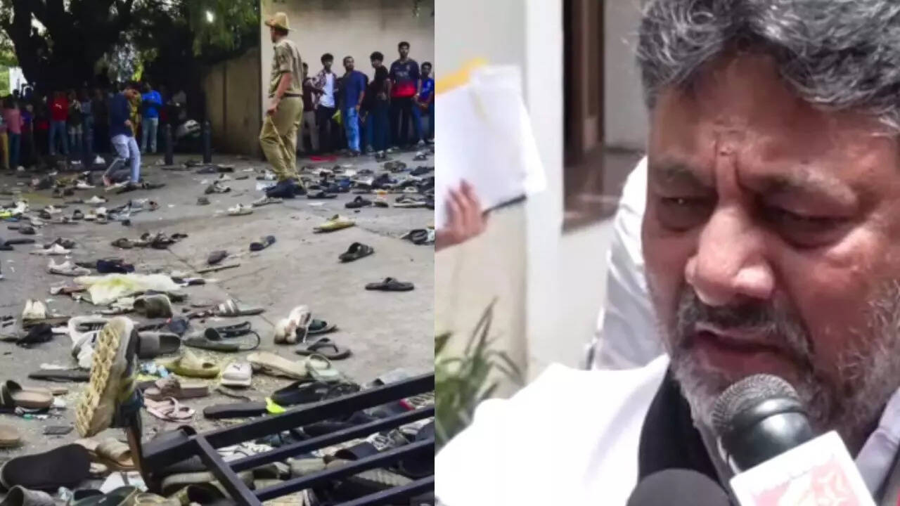 Bengaluru stampede: Deputy CM DK Shivakumar breaks down; watch video
