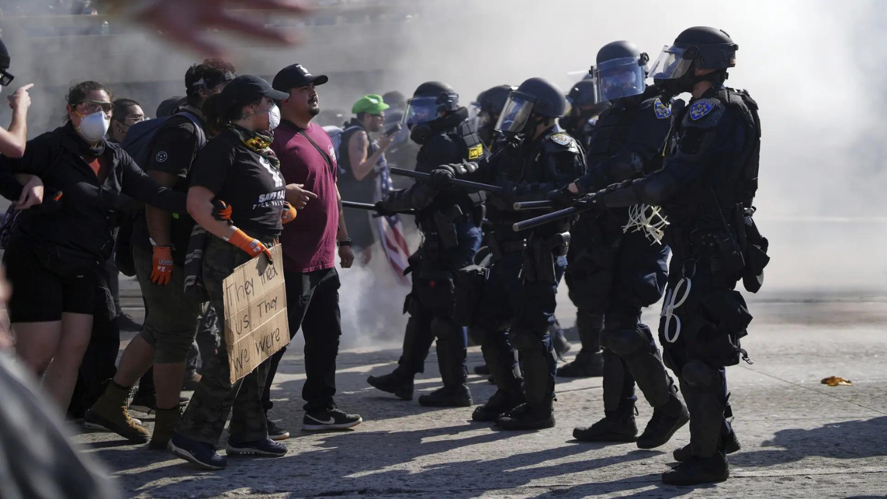 LA protests: ‘Number of people arrested’ as Trump sends in National Guard – top developments