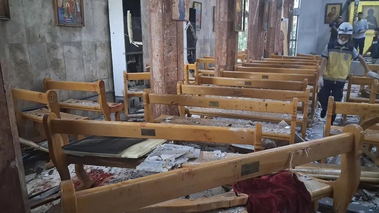 Suicide attack in Syria: At least 15 dead as powerful blast rocks Damascus church