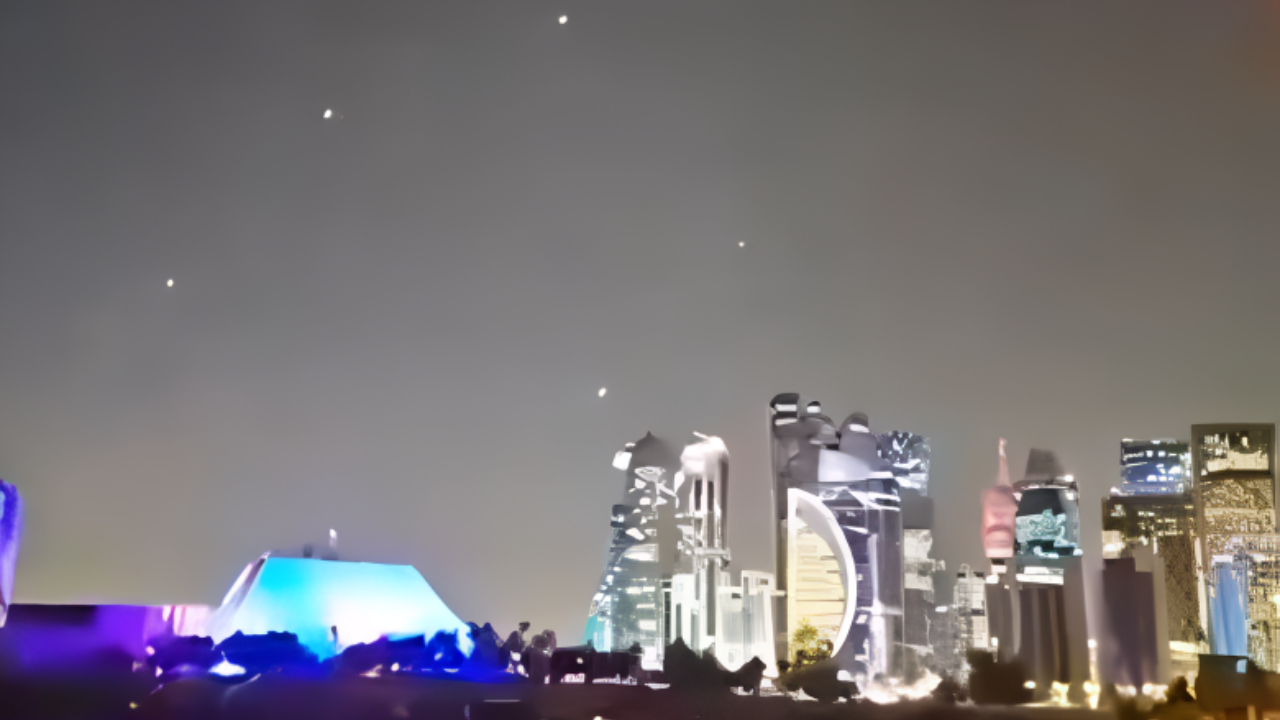 Moments after attack: Scenes of panic unfold in Doha mall after Iranian missile strikes – watch