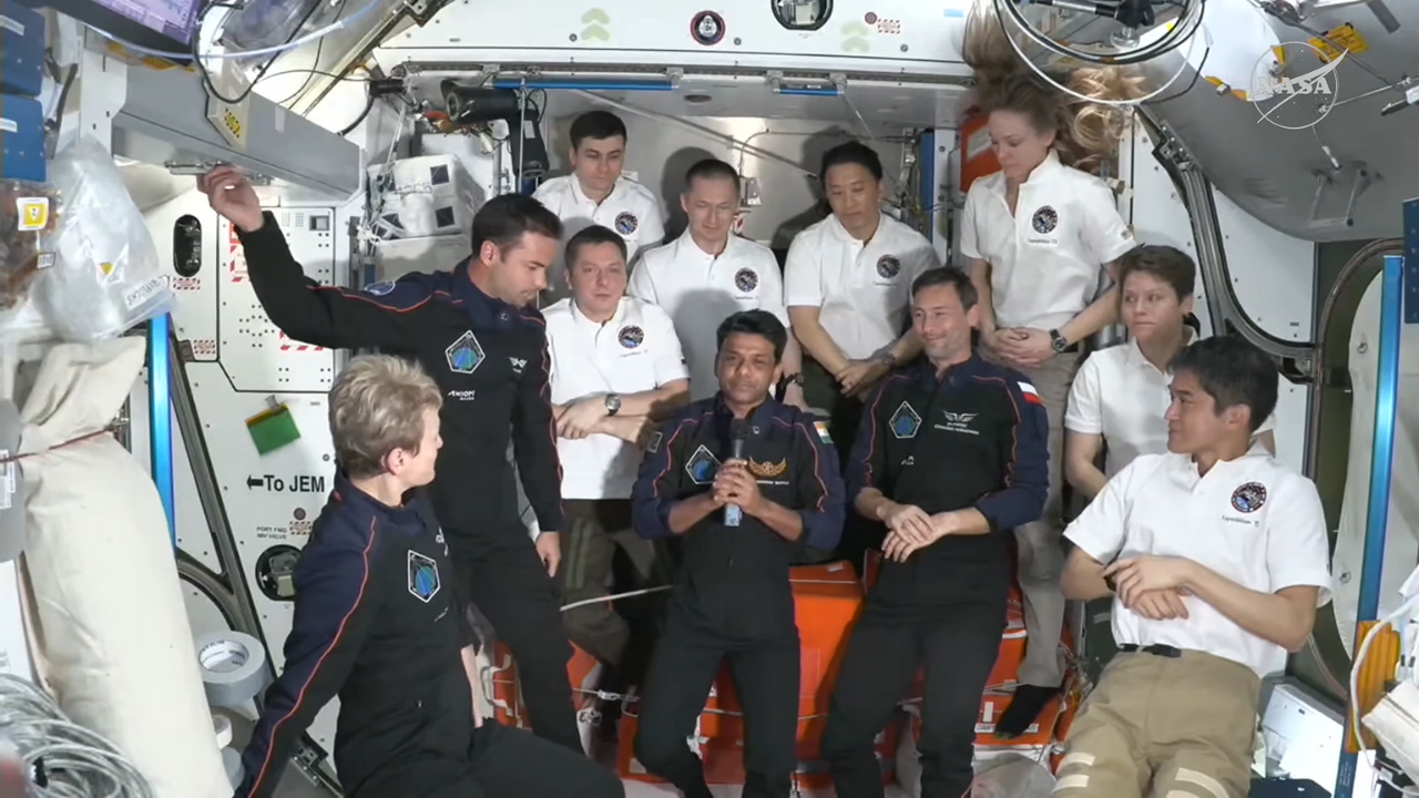 ‘Jai Hind, Jai Bharat’: Shubhanshu Shukla’s first message to India from ISS