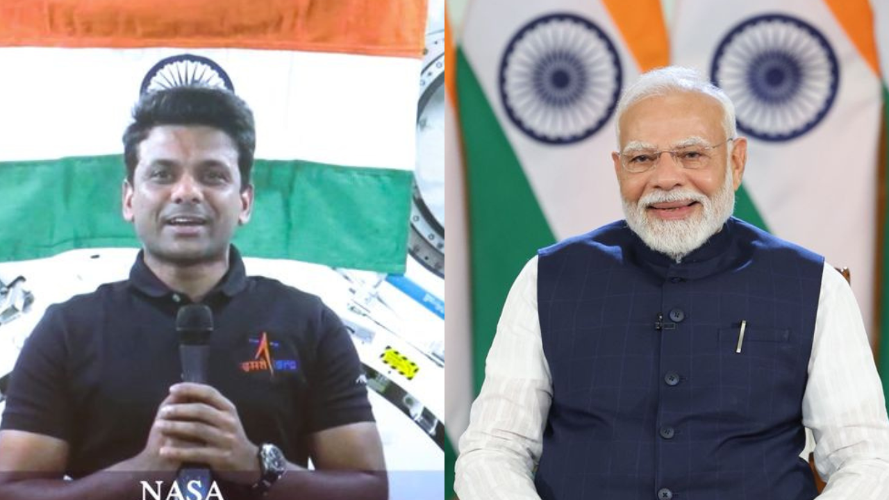 Axiom-4: PM Modi interacts with Shubhanshu Shukla aboard ISS- see pic