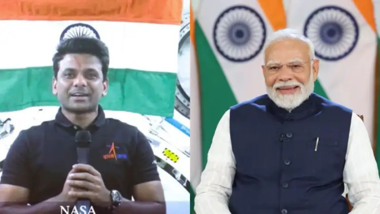‘India appears truly grand from space’: Shubhanshu Shukla tells PM Modi