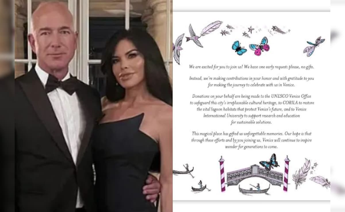 “Money Can’t Buy Class”: Jeff Bezos’ Wedding Invite Roasted Online
