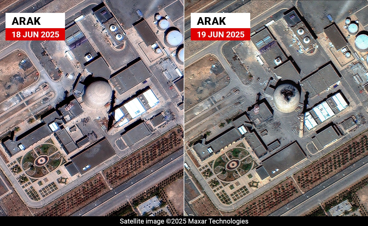 Satellite Images Show Massive Damage To Iran’s Arak Nuclear Facility
