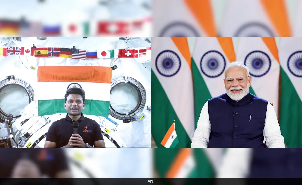 “India Looks Very Grand, Very Big From Space”: Shubhanshu Shukla To PM Modi