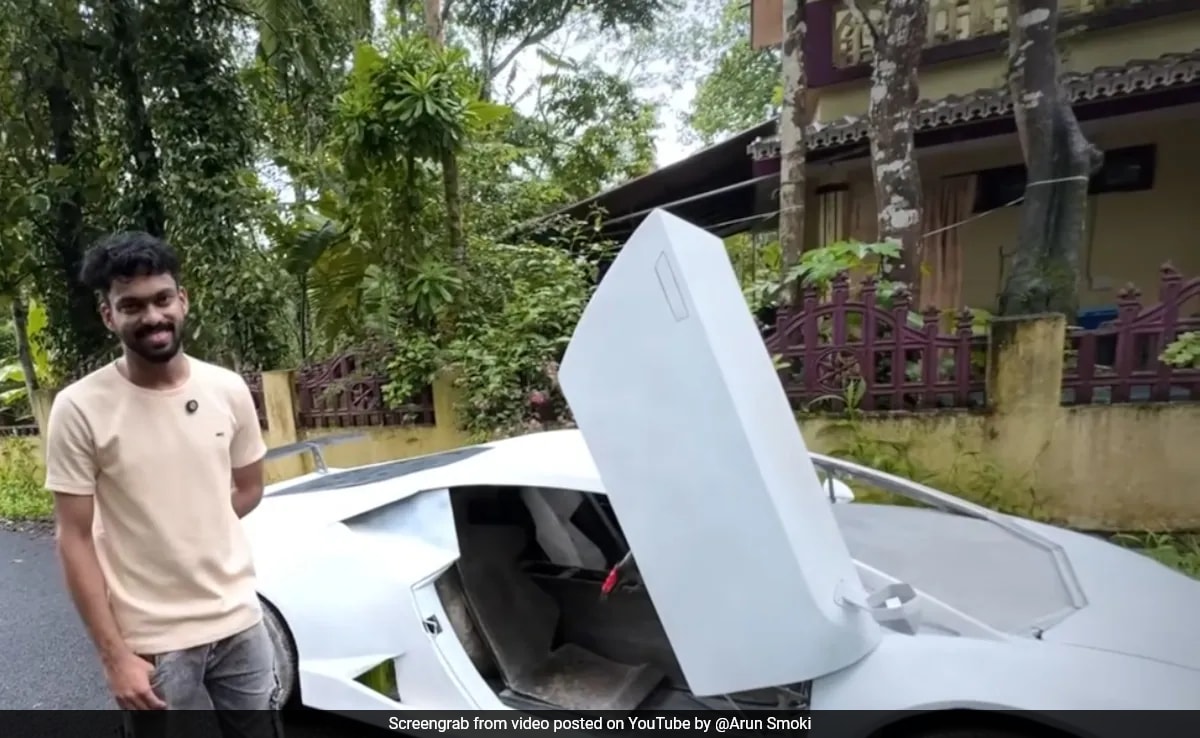 “Lamborghini With Alto Wheels”: Kerala Man Builds Supercar With Spare Parts