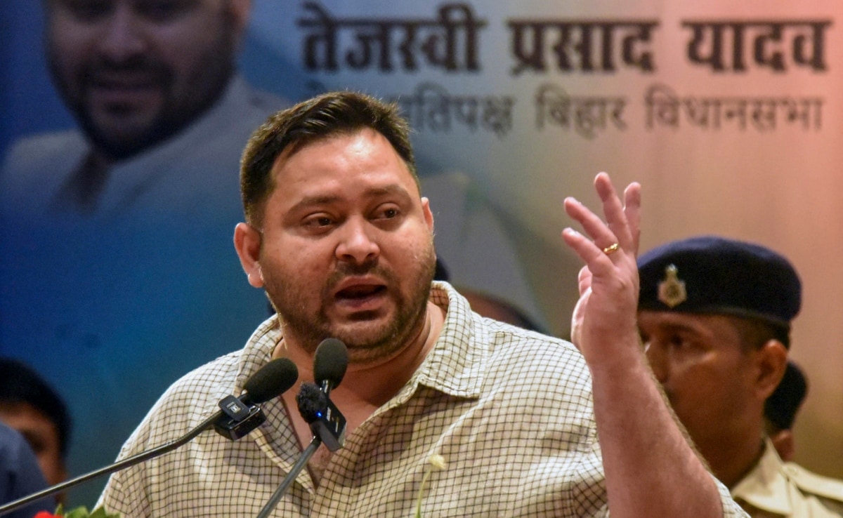 Drunk Man Drives Car Into Tejashwi Yadav’s Motorcade In Bihar, Arrested