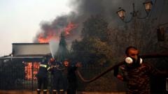 Greece battles wildfires, evacuating residents near Athens