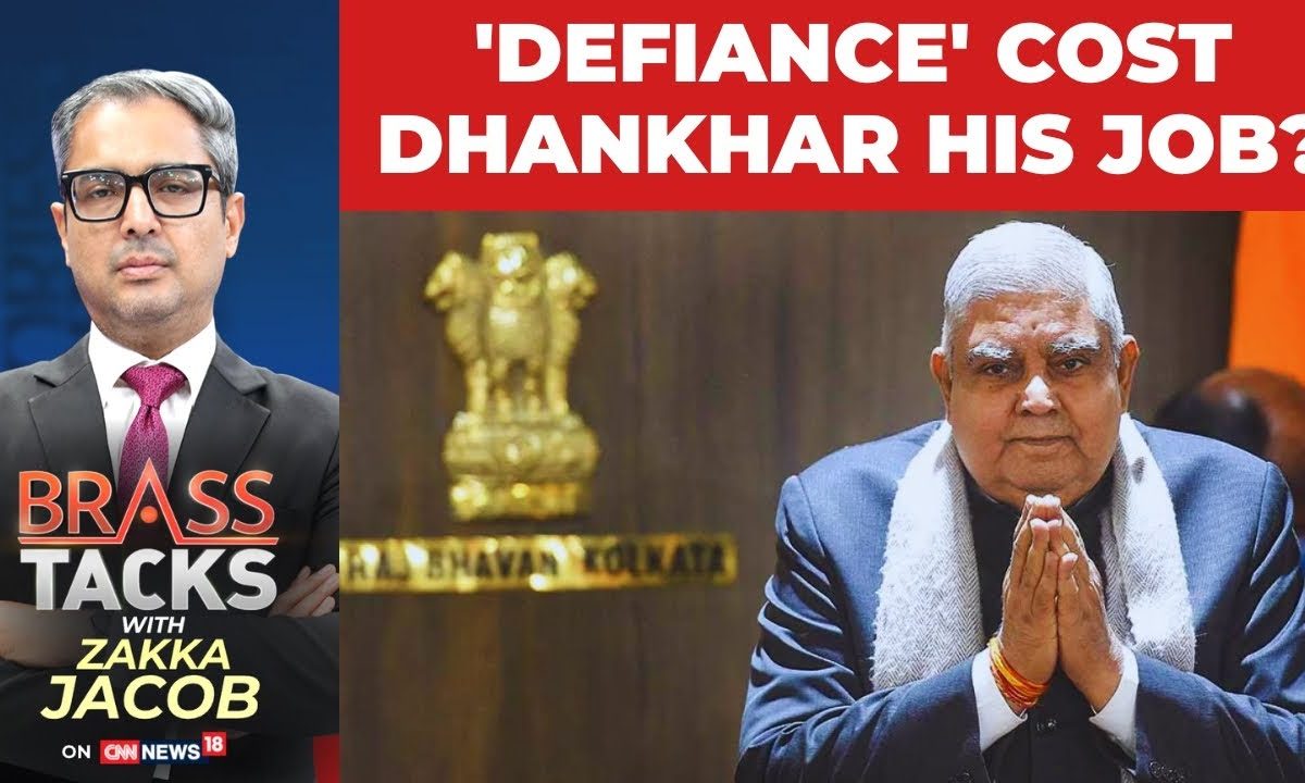 Power Struggle: Inside Jagdeep Dhankhar’s Controversial Resignation | BJP | Politics | Brass Tacks