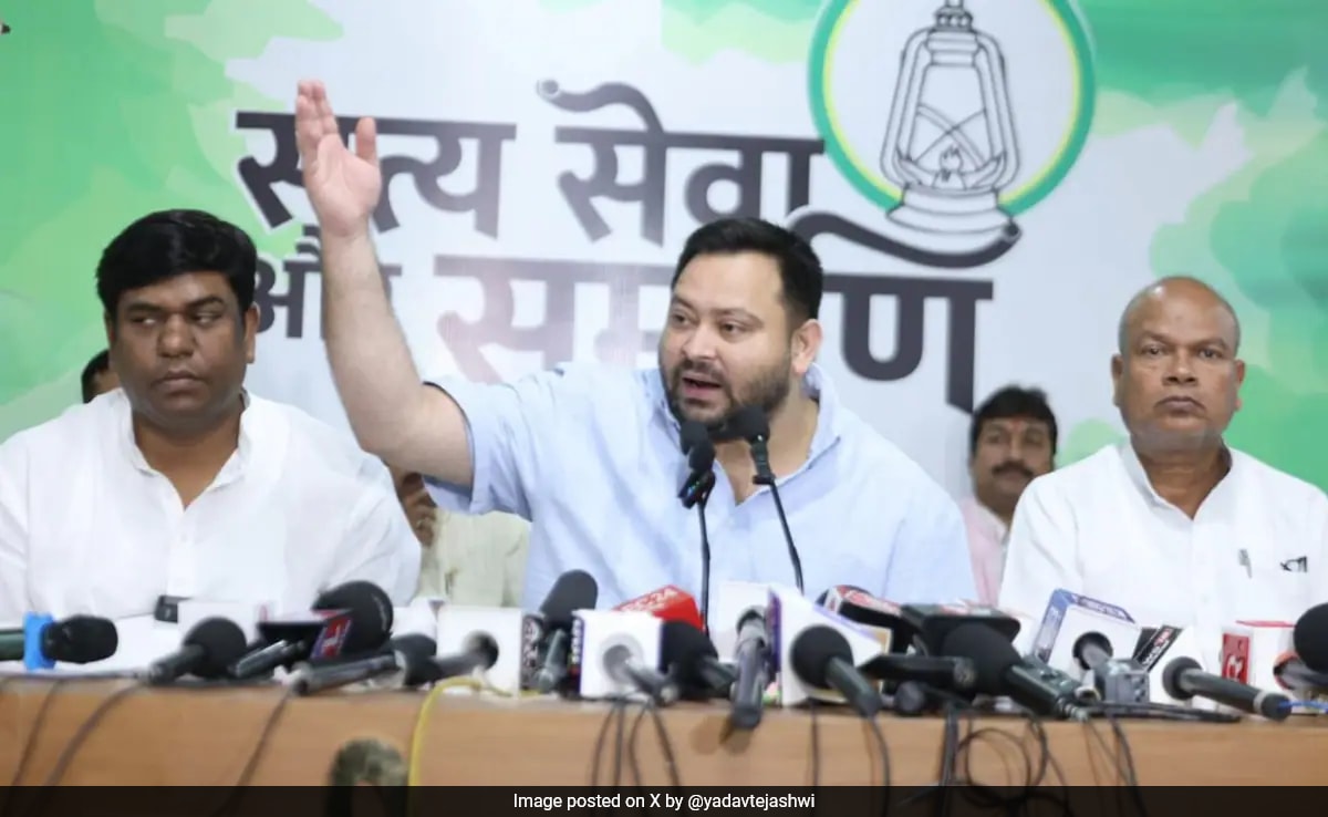“He’s Not Educated”: BJP Leader Slams Tejashwi Yadav For “Sootra” Remark