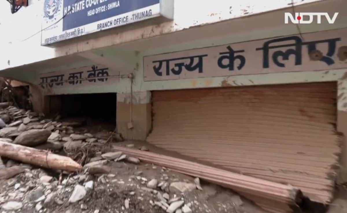 Himachal Bank Buried In Water And Debris, Cash, Jewellery Worth Lakhs At Risk