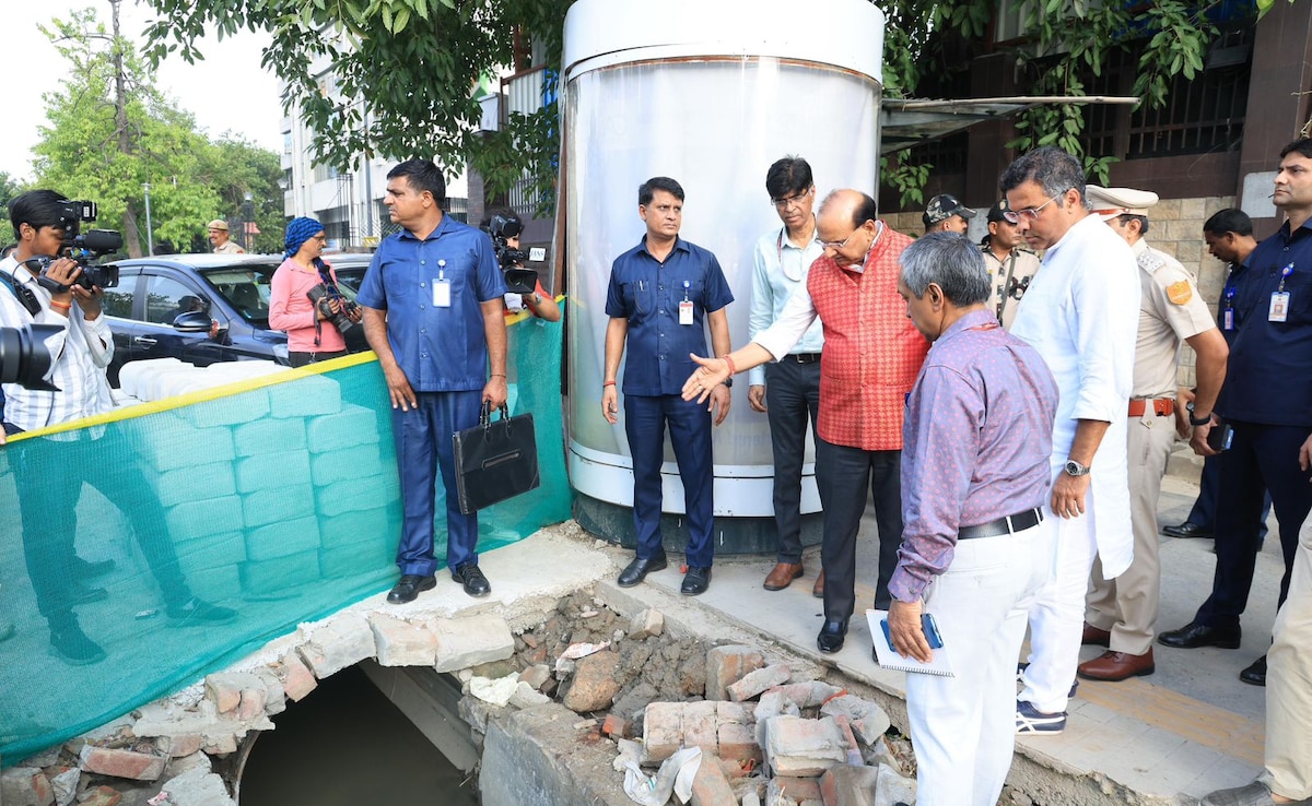 To Tackle Delhi’s Monsoon Problem, Minister, Lt Governor Inspect Key Projects