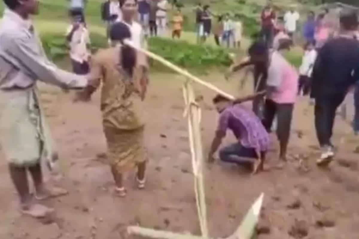 Odisha Couple Tied To Yoke, Forced To Plough Field For Marrying Against Norms | Video