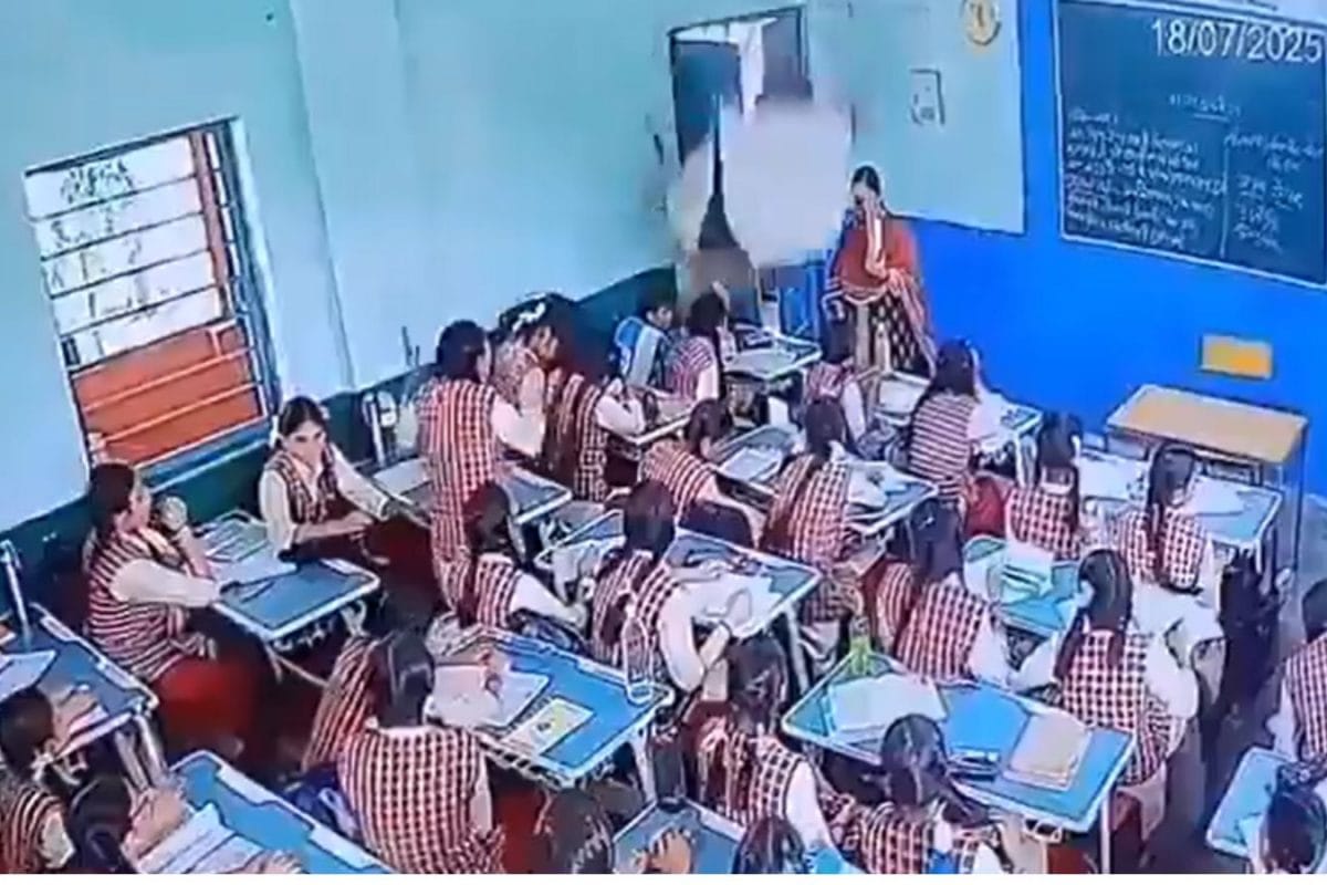 Video: Part Of Ceiling Collapses During Class In Bhopal’s PM Shri School