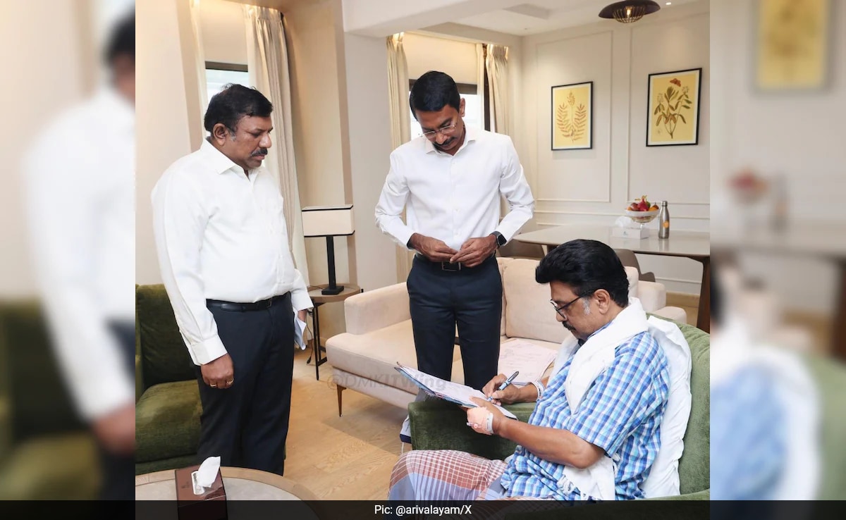 Hospitalised MK Stalin Resumes Office Duty, Reviews Welfare Camps Via Video