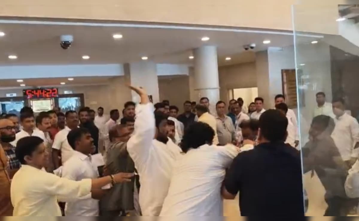 Video: BJP, NCP Workers Clash On Maharashtra Assembly Premises