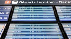 Thousands of passengers hit by French air traffic control strikes