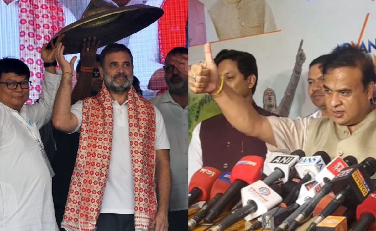Himanta Sarma’s Viral Gesture After Rahul Gandhi’s “Will Go To Jail” Claim
