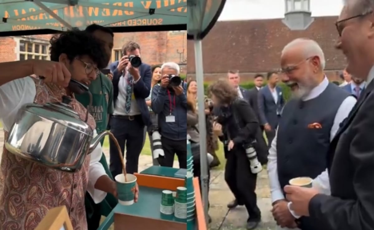 “From One Chaiwala To Another”: Indian-Origin Man Serves Tea To PM Modi In UK