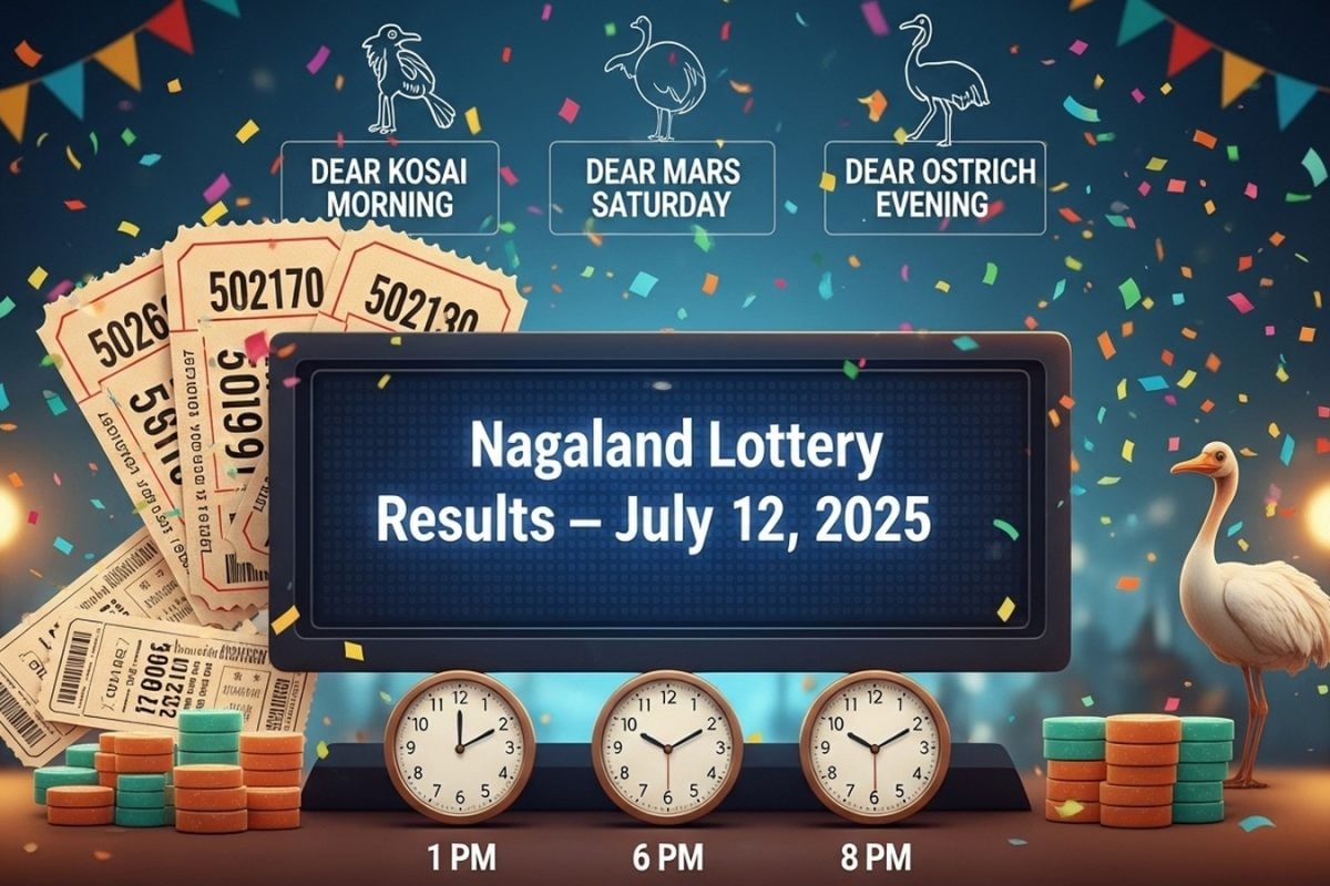 Nagaland Lottery Result Today Live: Winning Numbers For July 12, 2025