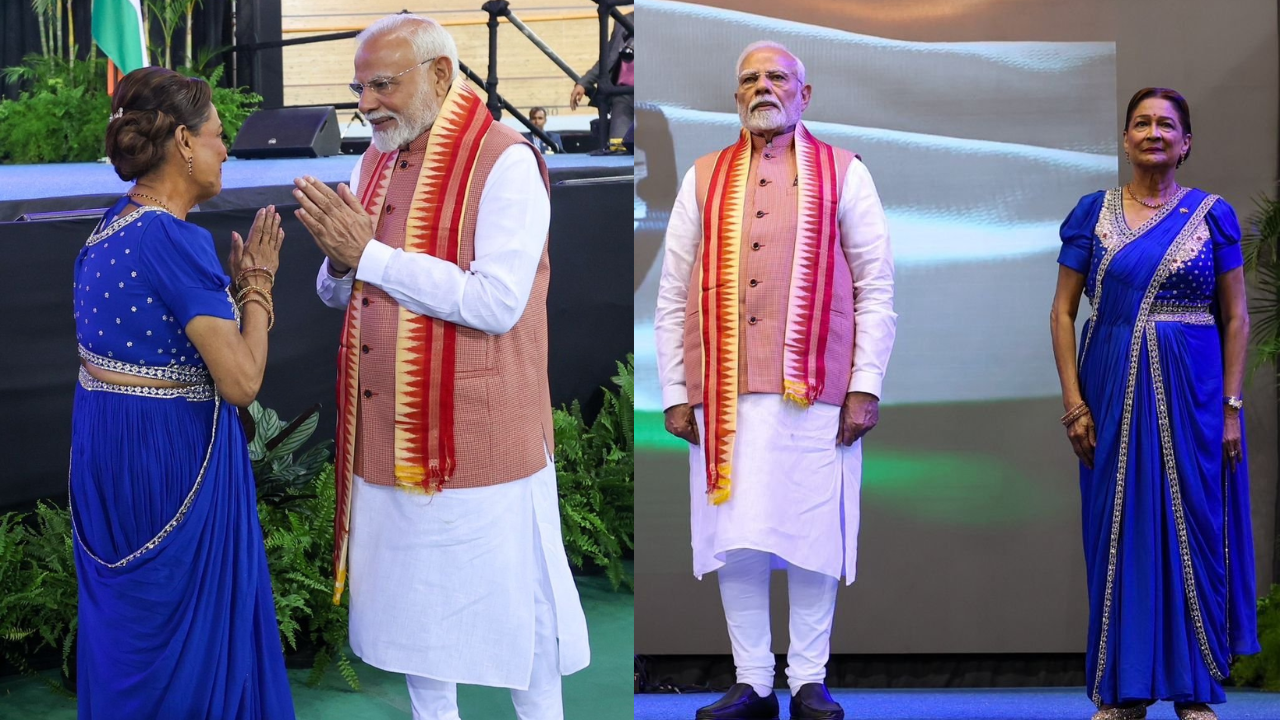‘Bihar ki beti’: PM Modi hails Indian roots of Trinidad & Tobago PM; gets unique welcome
