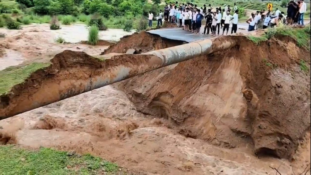 Laid and lost: New road vanishes in rain days before inauguration in Rajasthan; villagers cry foul