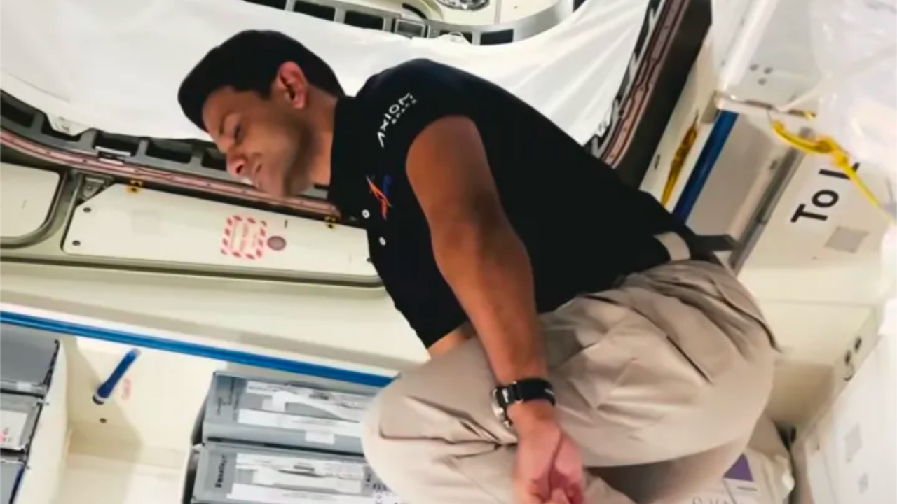 ‘Being still is a challenge’: Shubhanshu Shukla shares video of floating in space