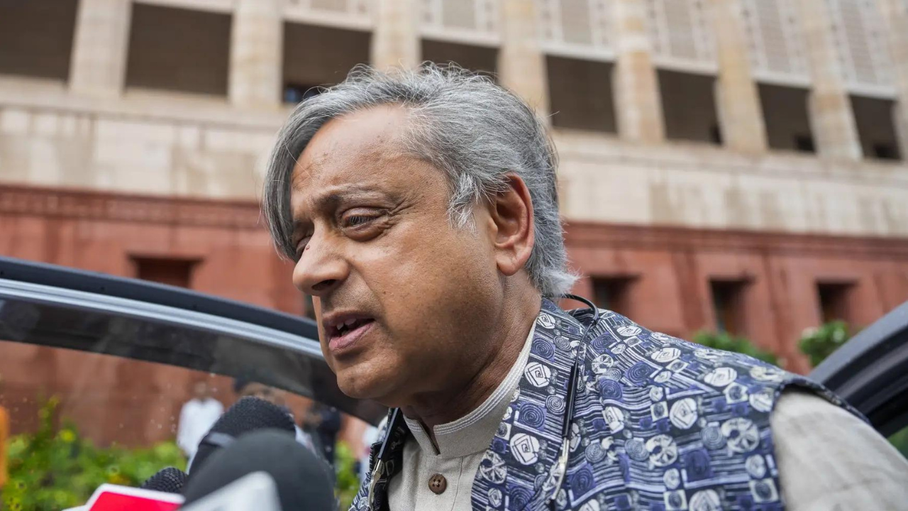 ‘Maunvrat, maunvrat’: How Tharoor deflected a question on Op Sindoor; watch video