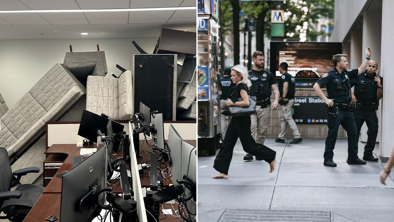 ‘Used furniture to block door’: Witnesses recall terrifying moments during Manhattan shooting