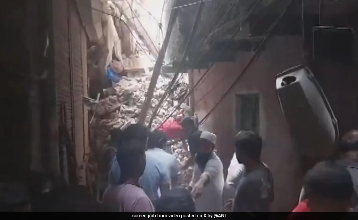 Several Feared Trapped As 4-Storey Building Collapses In Delhi’s Welcome Area