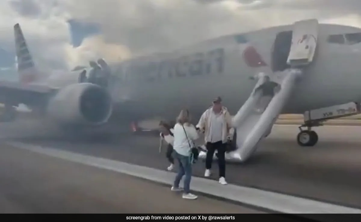 Fire, Smoke On Runway Before Takeoff, Dramatic Footage Shows Evacuation