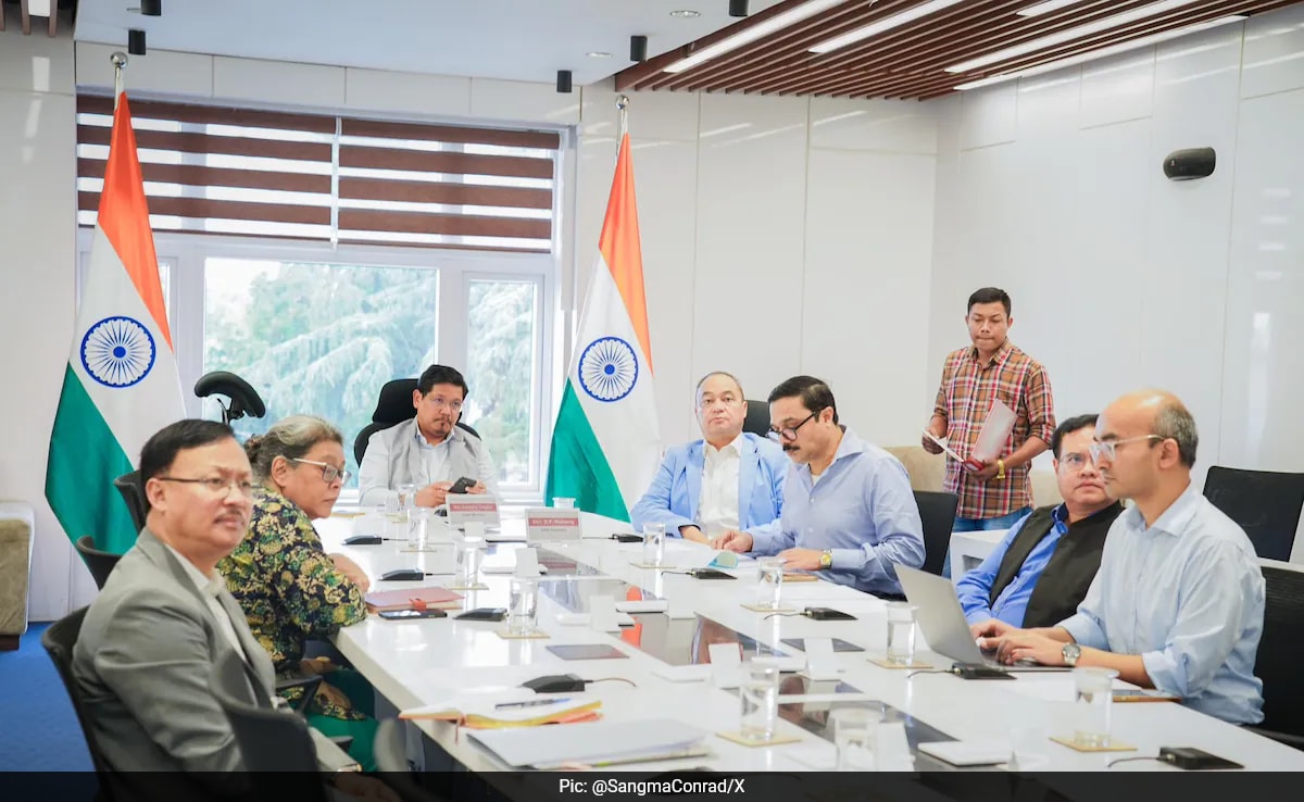 Meghalaya Chief Minister Chairs Review Meeting Amid Assam Eviction Drive