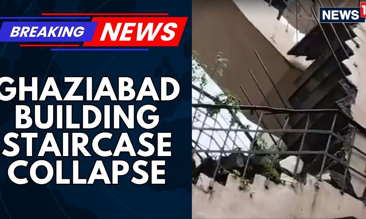Stairs Collapse In Ghaziabad’s Residential Society, At Least Eight Families Trapped | News18
