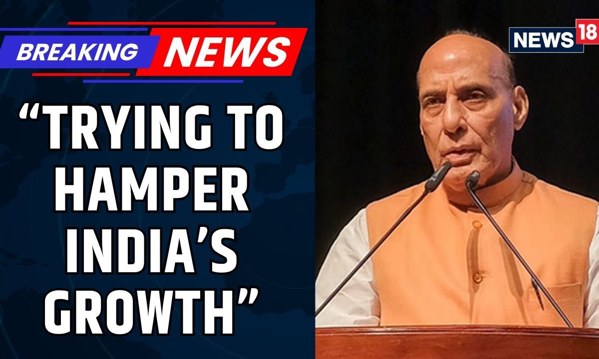Defence Minister Rajnath Singh Hits Out At Donald Trump Amid Tariff War, “Some People…” | News18