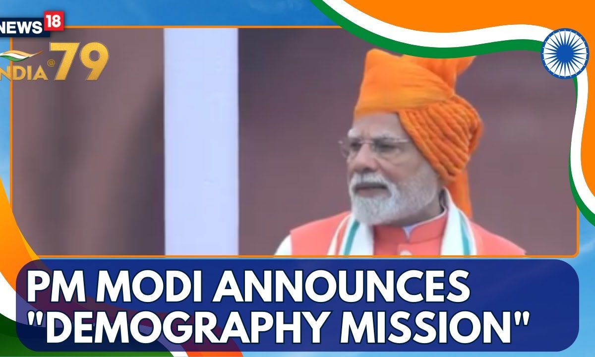 PM Modi Announces A High-Powered “Demography Mission” | PM Modi Independence Day Speech | News18