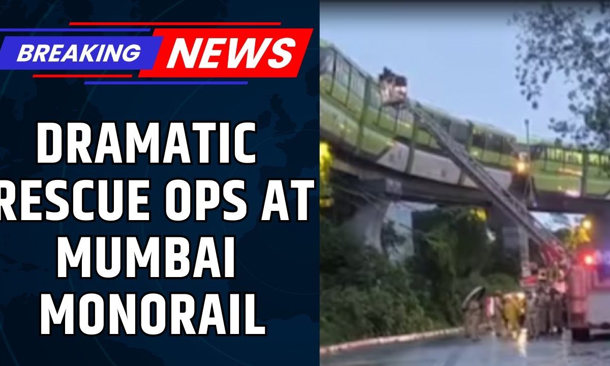Rescue Operation Underway As Monorail Passengers Evacuated Amidst Power Outage And Heavy Rain