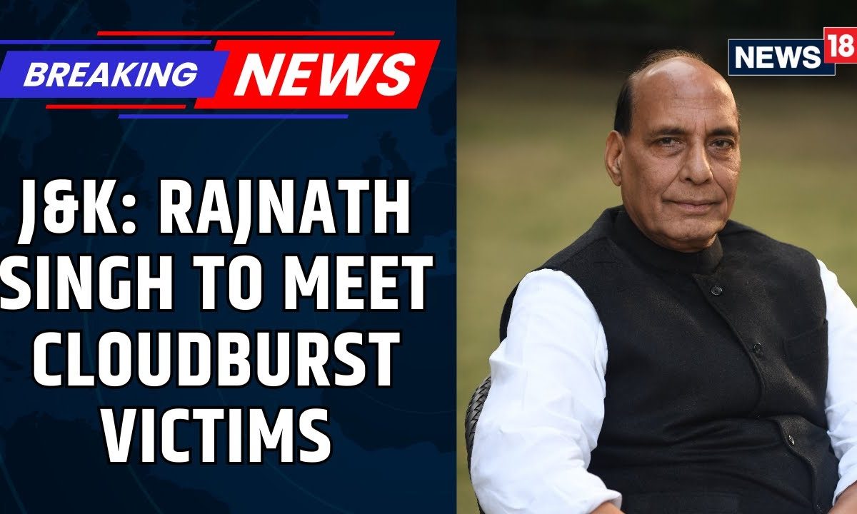 Rajnath Singh Visits Cloudburst-Hit Chishoti Village In J&K; Death Toll Rises To 65 | News18