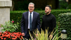 Starmer sees viable chance of Ukraine ceasefire as Zelensky arrives in London