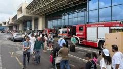 Man sets fire to check-in area at Milan’s Malpensa airport