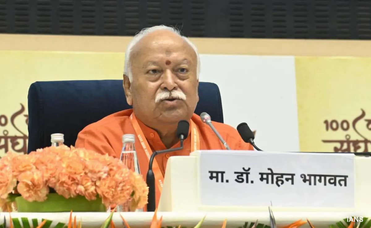 “RSS Doesn’t Believe In Attacking Anyone”: Mohan Bhagwat